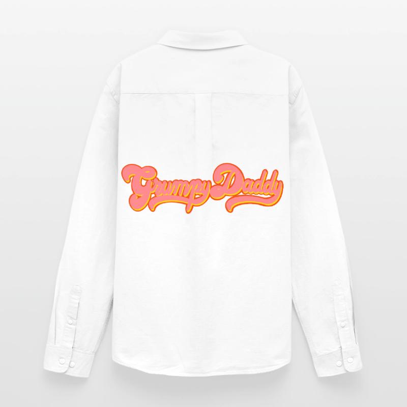 Script rétro de Grumpy Daddy - « Exploitation » en couleur Chemise Oxford homme Stanley/Stella