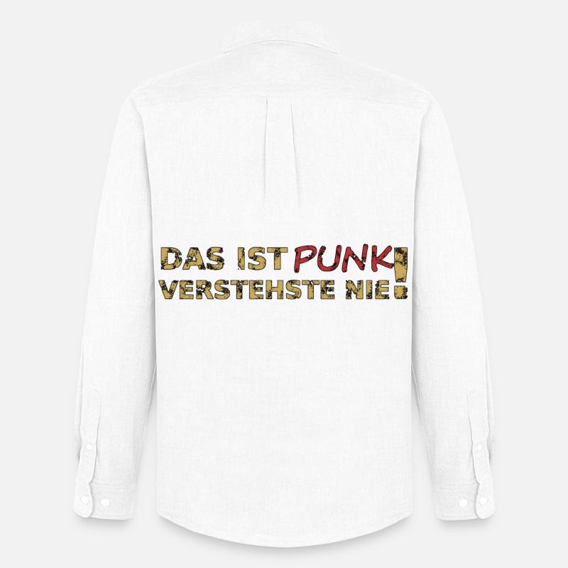 Das ist Punk - Männer Oxford Hemd von Stanley/Stella - Weiß