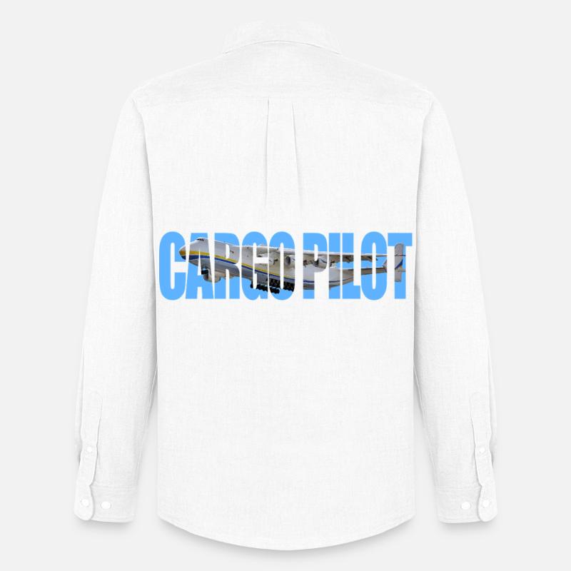 Cargo pilot An-225 - Männer Oxford Hemd von Stanley/Stella - Weiß