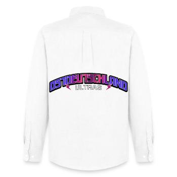 East Germany Ultras Ossis East East Germans - Men's Oxford Shirt by Stanley/Stella - white - Back - AI Model Male 185 dark (185cm)