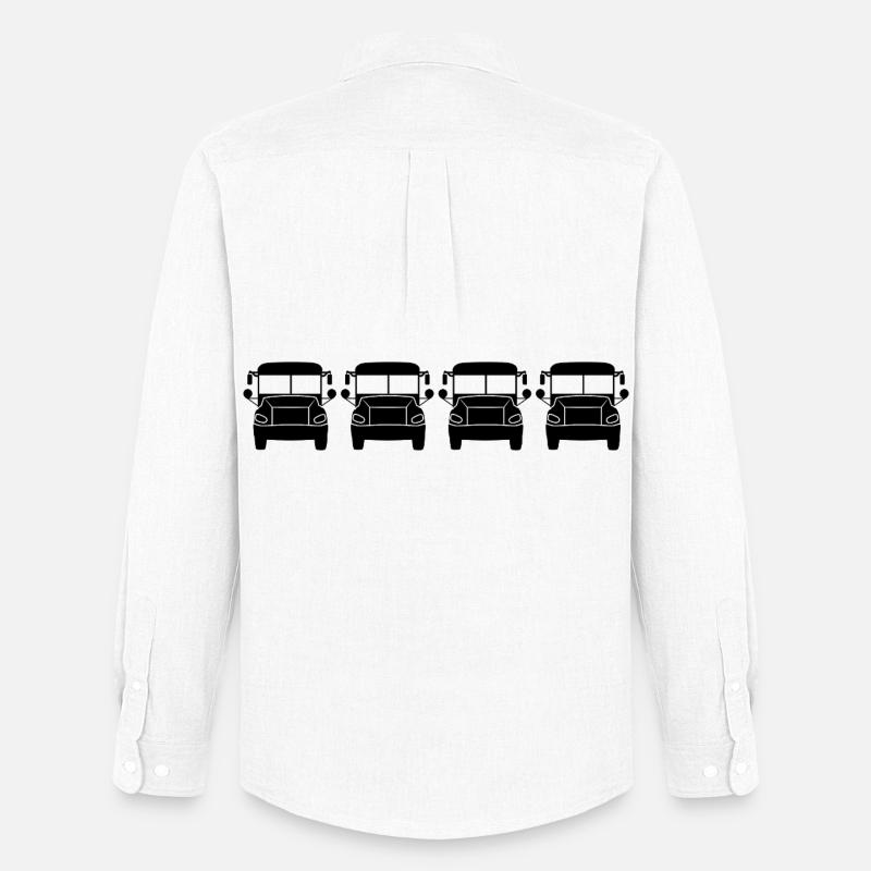 Buses - Men's Oxford Shirt by Stanley/Stella - white