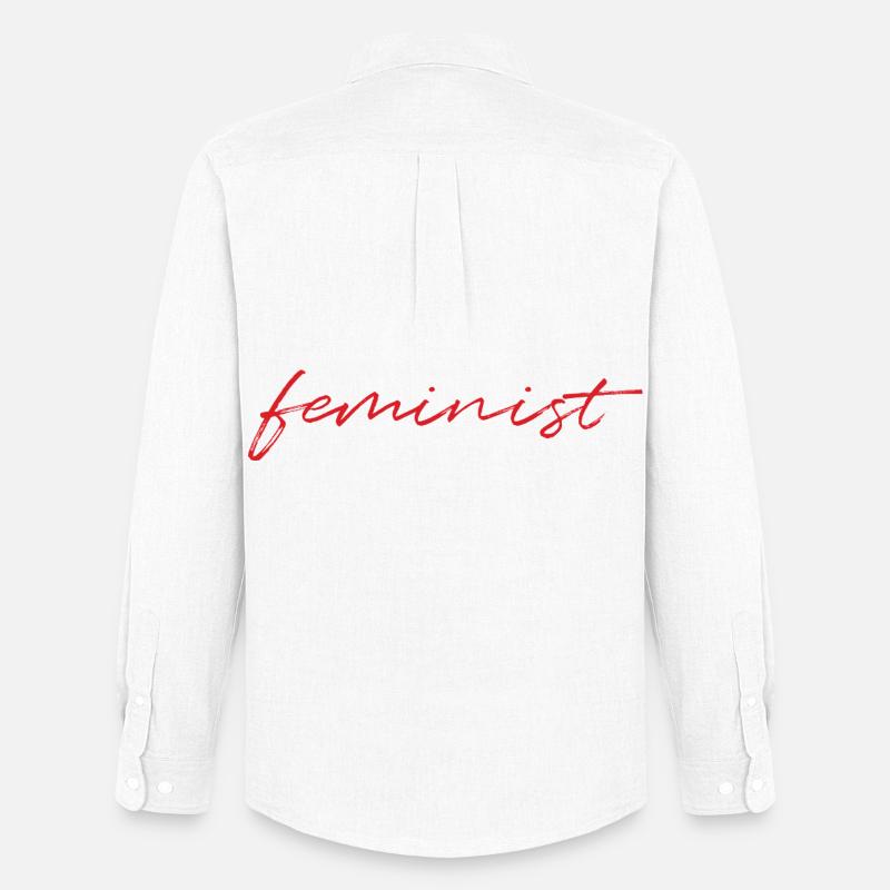 Feminist - Männer Oxford Hemd von Stanley/Stella - Weiß
