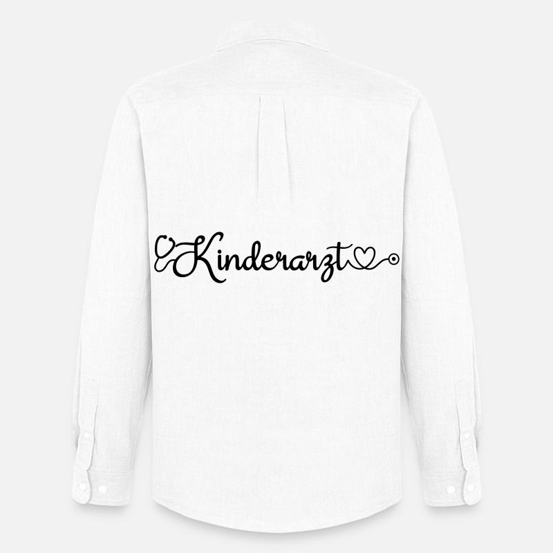 Kinderarzt - Männer Oxford Hemd von Stanley/Stella - Weiß