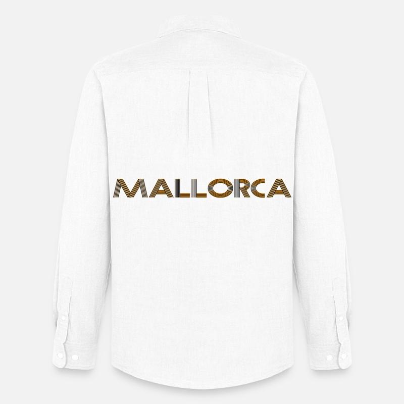 Mallorca - Männer Oxford Hemd von Stanley/Stella - Weiß