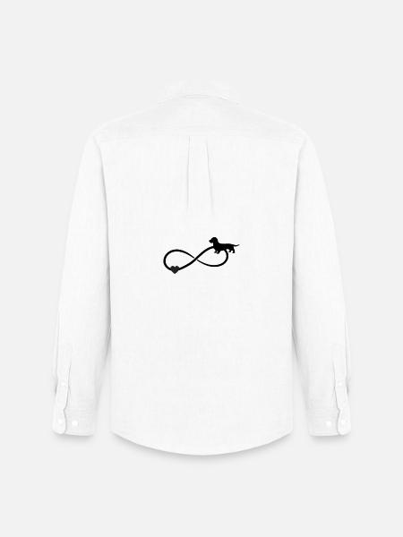 Teckel aux cheveux durs Teckel Infinity - Chemise Oxford homme Stanley/Stella - blanc