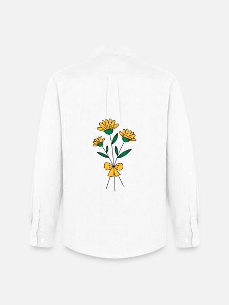 Blumenstrauss dreifarbig - Männer Oxford Hemd von Stanley/Stella - Weiß