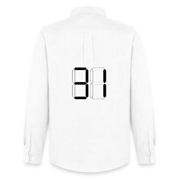 NUMBER 31 Thirty-One Gift Digital - Men's Oxford Shirt by Stanley/Stella - white - Back - AI Model Male 185 dark (185cm)