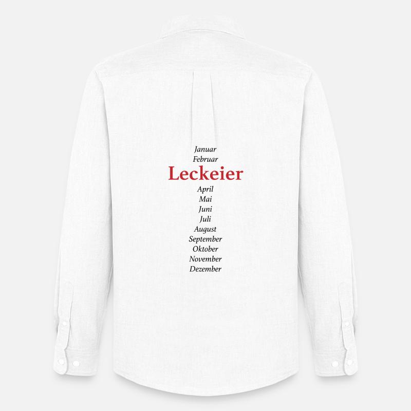 Leck Eier - Männer Oxford Hemd von Stanley/Stella - Weiß