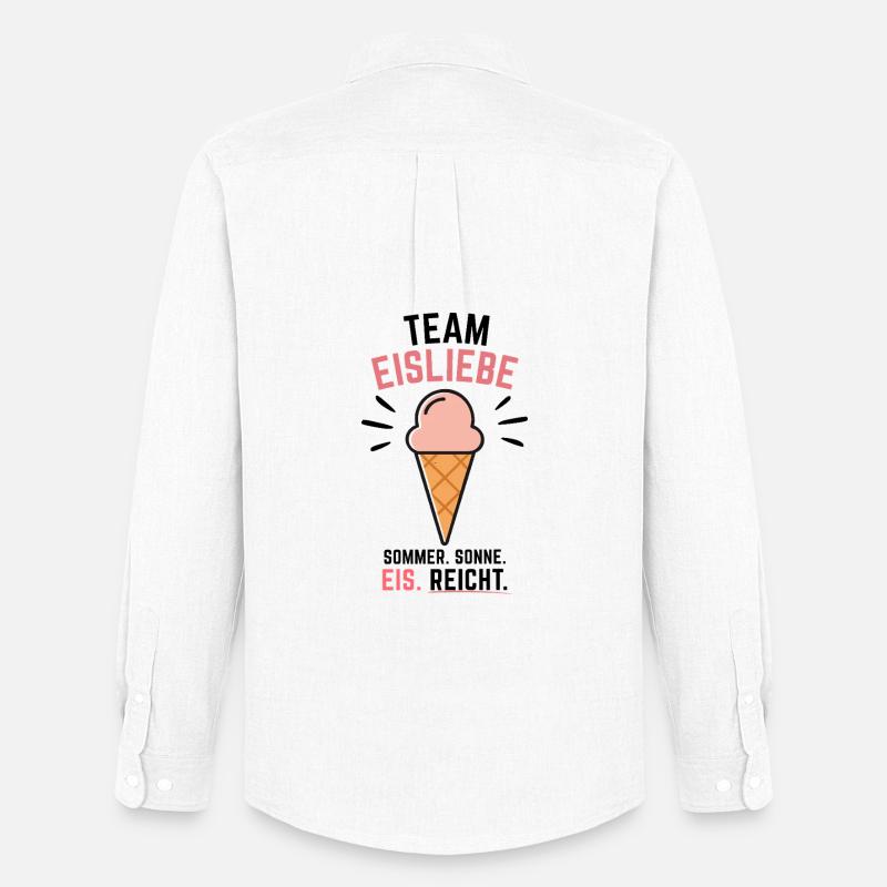 Team Eisliebe Sommer - Männer Oxford Hemd von Stanley/Stella - Weiß