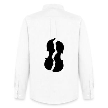Violon brisé - Chemise Oxford homme Stanley/Stella - blanc - Dos - AI Model Male 185 dark (185cm)