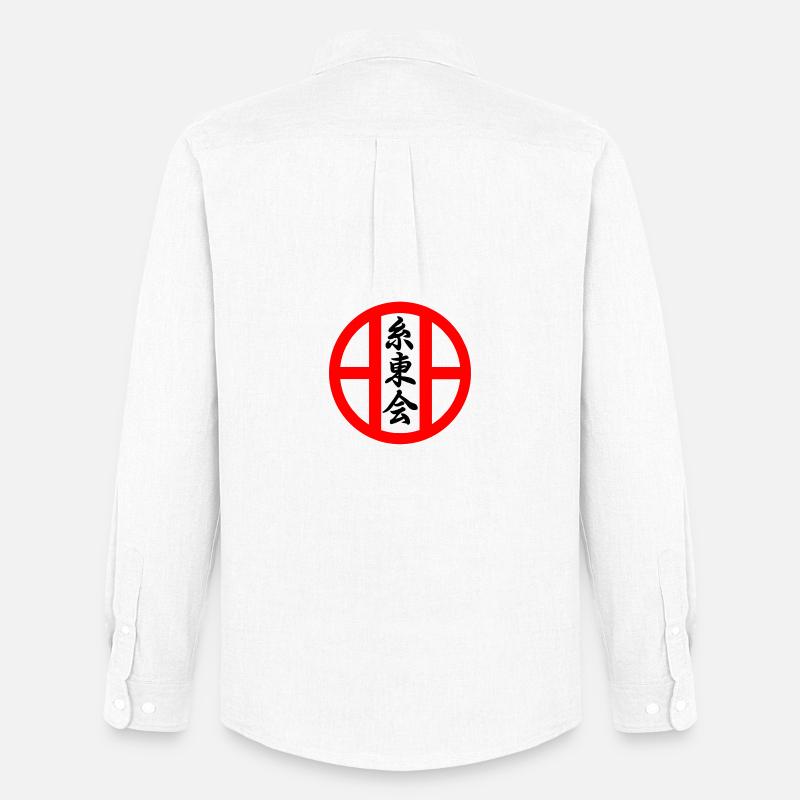 Shito Kai Karate Emblem - Männer Oxford Hemd von Stanley/Stella - Weiß