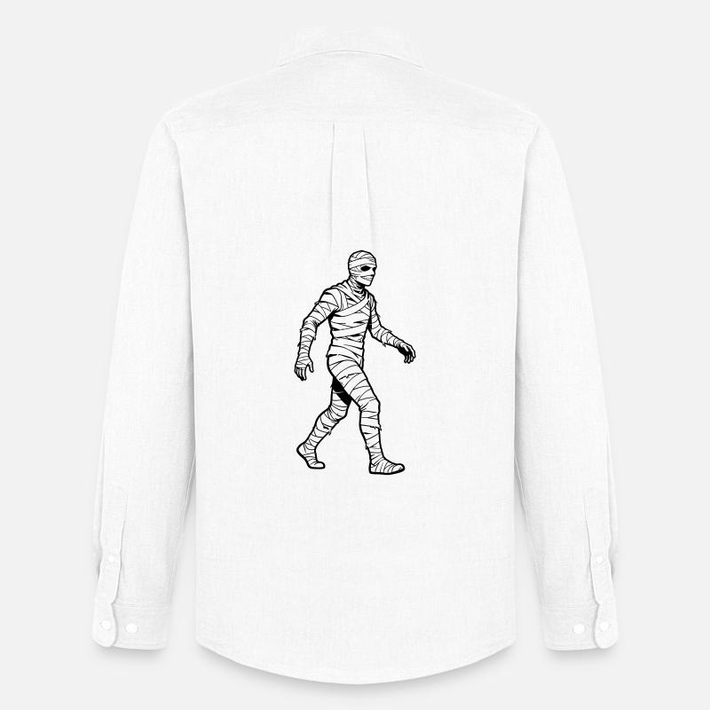 Mumie - Männer Oxford Hemd von Stanley/Stella - Weiß