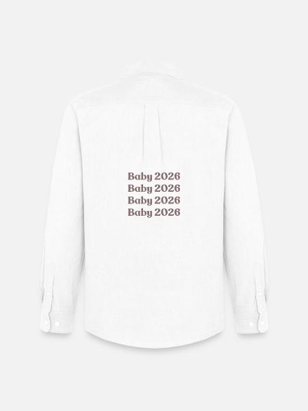 Bébé 2026 - Chemise Oxford homme Stanley/Stella - blanc