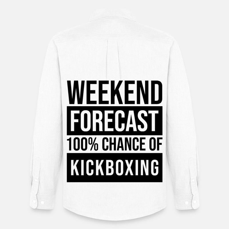 Kickboxer - Männer Oxford Hemd von Stanley/Stella - Weiß