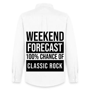 Rock classique - Chemise Oxford homme Stanley/Stella - blanc - Dos - AI Model Male 185 dark (185cm)
