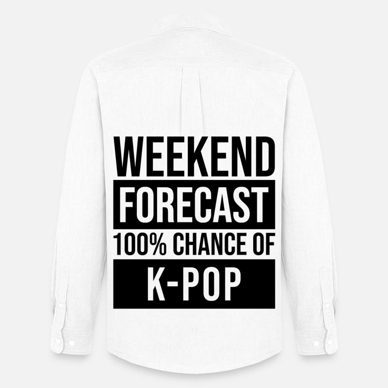 k pop - Oxfordskjorte herre Stanley/Stella - hvid