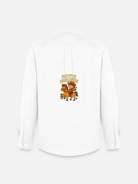 Petite cavalière mignonne - Chemise Oxford homme Stanley/Stella - blanc