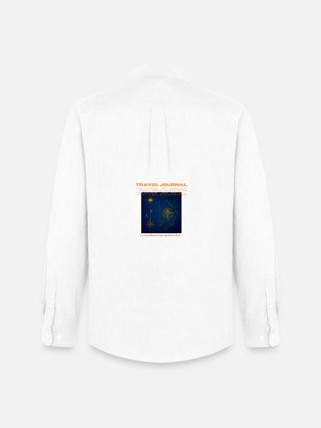 Nautical Travel Notebook - Men's Oxford Shirt by Stanley/Stella - white
