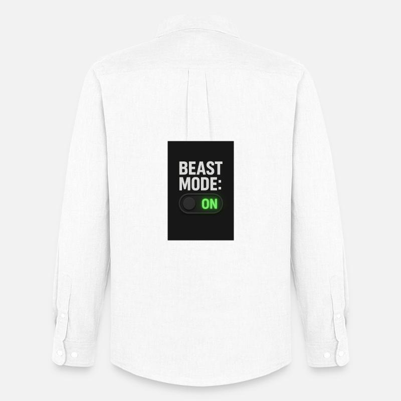 Beast Mod einschalten Schalter Design - Männer Oxford Hemd von Stanley/Stella - Weiß