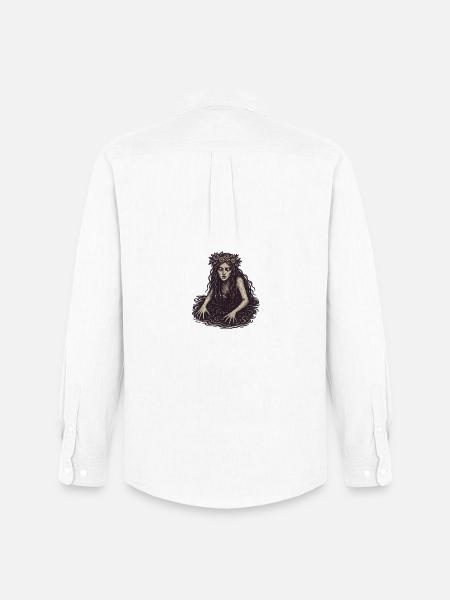 Mystic Water Nymph Illustration - Men's Oxford Shirt by Stanley/Stella - white
