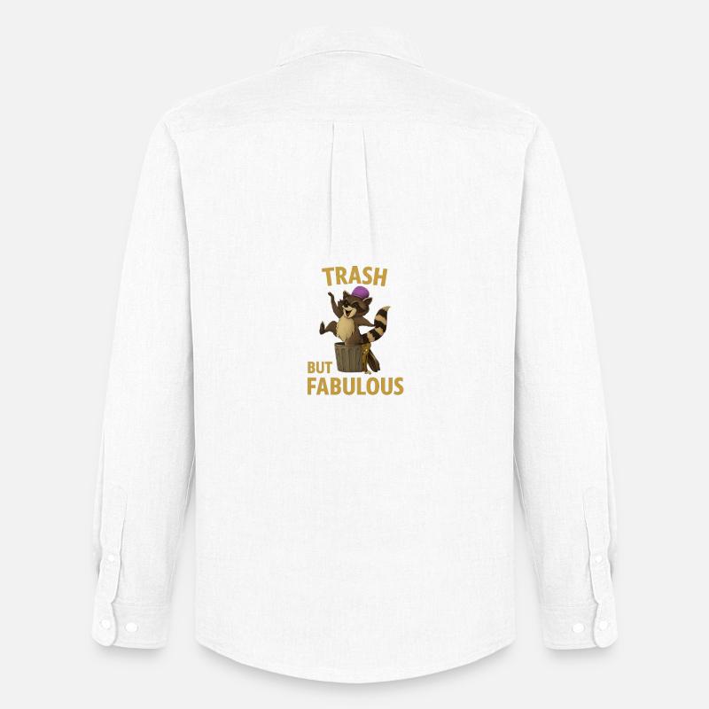 Trash Panda Fabulous – Witziges Design - Männer Oxford Hemd von Stanley/Stella - Weiß
