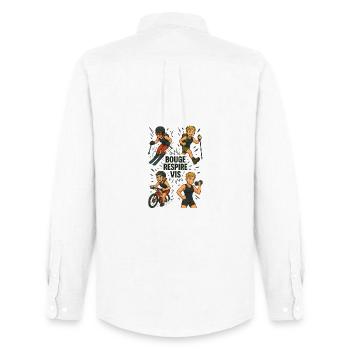 Special Sports - Men's Oxford Shirt by Stanley/Stella - white - Back - AI Model Male 185 dark (185cm)