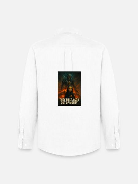 God of Money – Power and Greed - Men's Oxford Shirt by Stanley/Stella - white