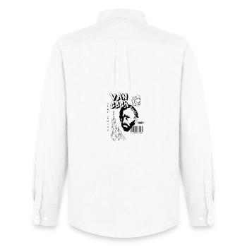 Van gogh - Chemise Oxford homme Stanley/Stella - blanc - Dos - AI Model Male 185 dark (185cm)