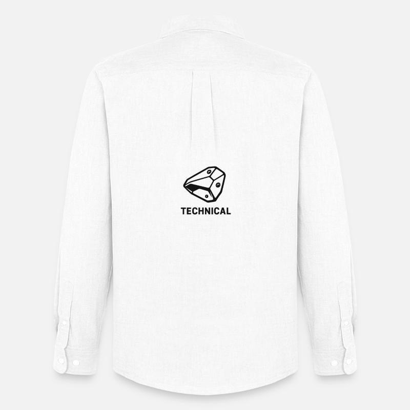 Technikal Boulder - Männer Oxford Hemd von Stanley/Stella - Weiß