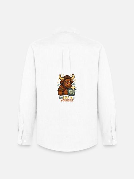 Be Leaf in Yourself Tauren - Men's Oxford Shirt by Stanley/Stella - white