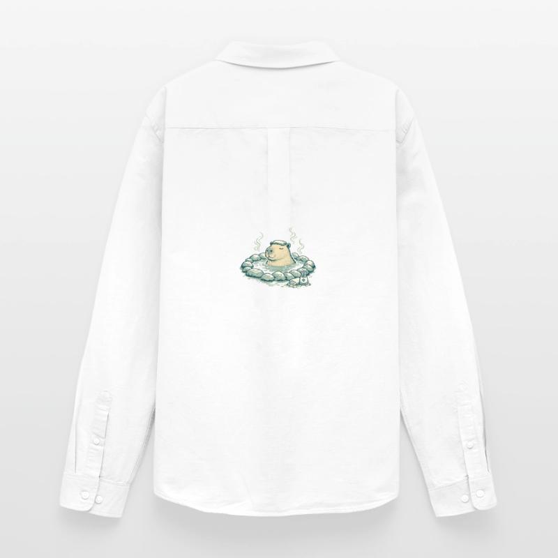 Capybara dans le bain de source Chemise Oxford homme Stanley/Stella