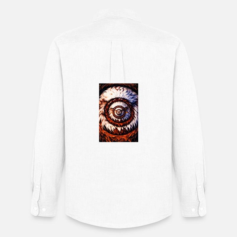 Spring Spiral with Spring Patterns - Men's Oxford Shirt by Stanley/Stella - white