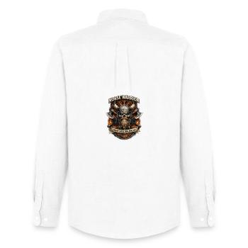 Guerrier nordique au Valhalla - Chemise Oxford homme Stanley/Stella - blanc - Dos - AI Model Male 185 dark (185cm)