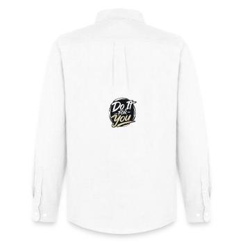 Fais-le pour toi - Chemise Oxford homme Stanley/Stella - blanc - Dos - AI Model Male 185 dark (185cm)