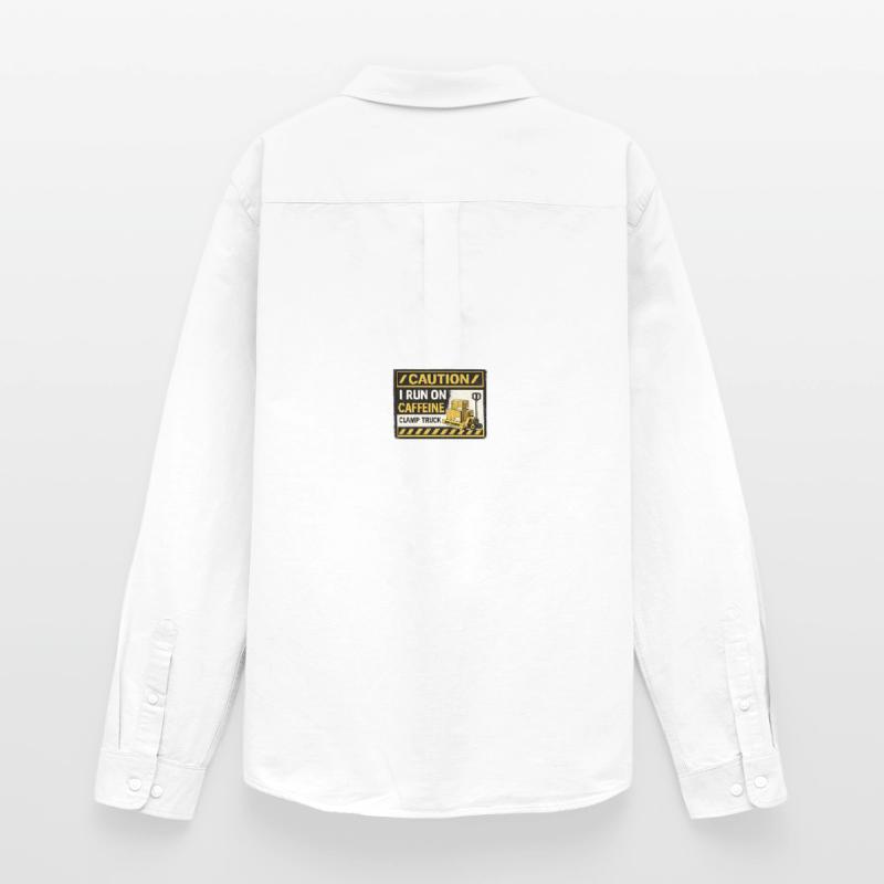 Patch de chariot élévateur alimenté à la caféine Chemise Oxford homme Stanley/Stella