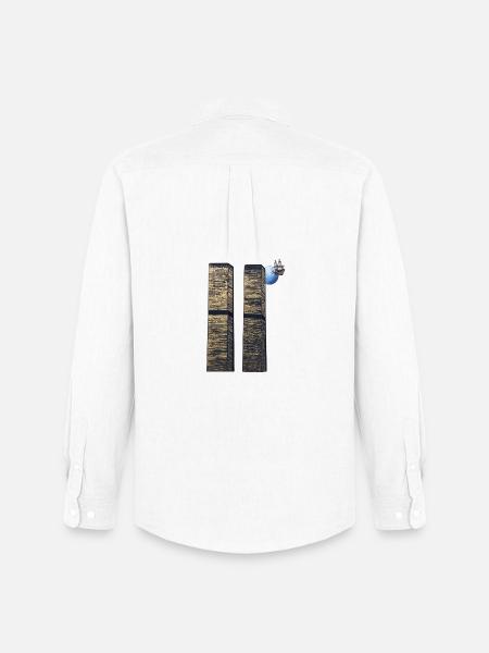 Les deux tours - Chemise Oxford homme Stanley/Stella - blanc