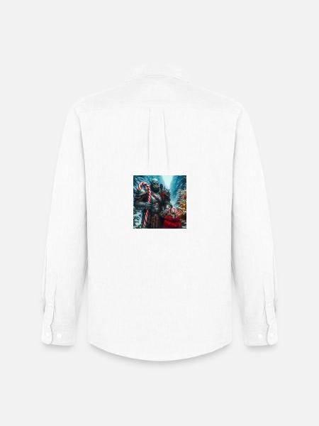 Orc Weihnachten 3 - Männer Oxford Hemd von Stanley/Stella - Weiß
