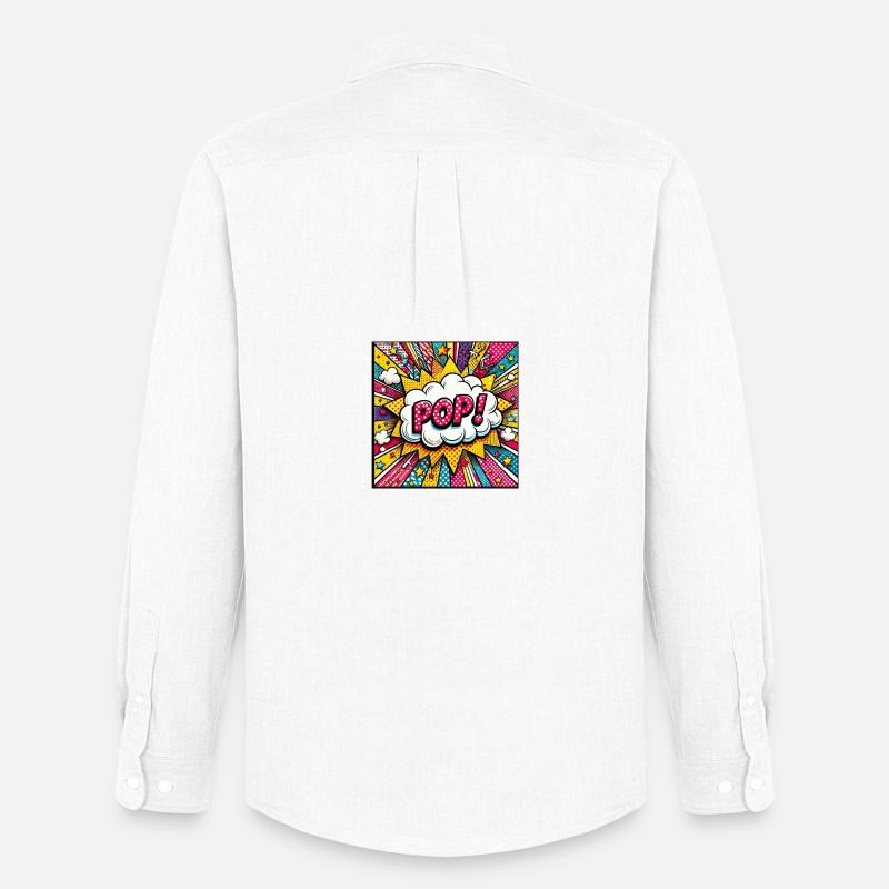 Pop 1 - Männer Oxford Hemd von Stanley/Stella - Weiß