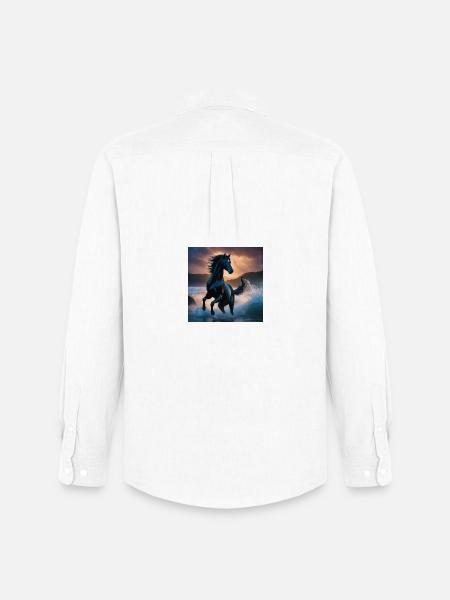 Horse - Men's Oxford Shirt by Stanley/Stella - white