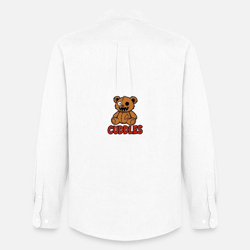 Cuddle Bear - Männer Oxford Hemd von Stanley/Stella - Weiß