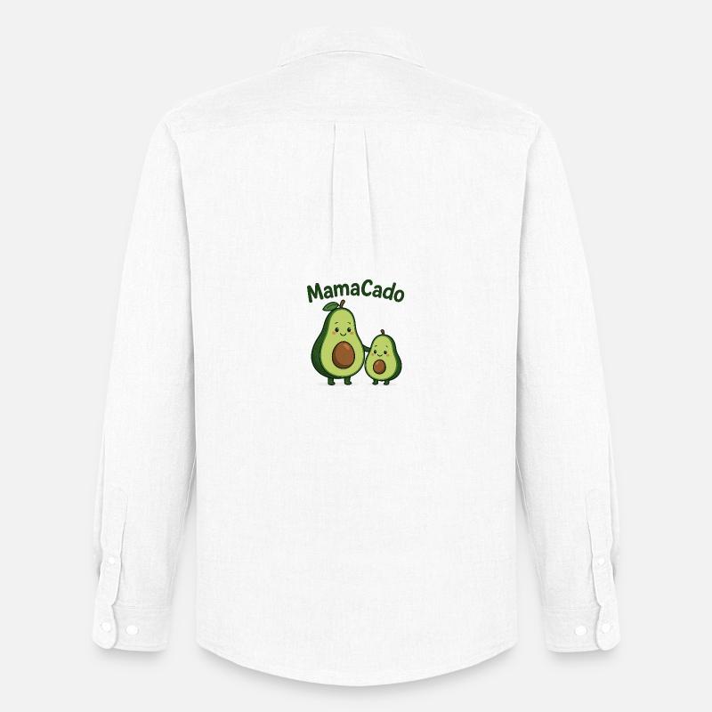 MamaCado – Avocado mit Herz - Männer Oxford Hemd von Stanley/Stella - Weiß