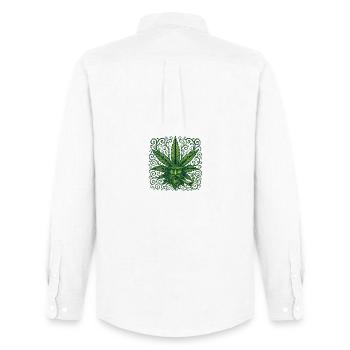 Green High Guardians - Men's Oxford Shirt by Stanley/Stella - white - Back - AI Model Male 185 dark (185cm)
