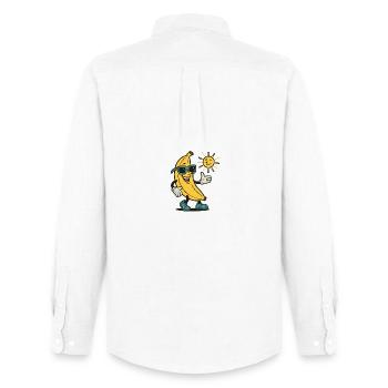 BANANA Walker - Men's Oxford Shirt by Stanley/Stella - white - Back - AI Model Male 185 dark (185cm)