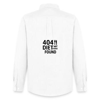 Erreur 404 : Régime introuvable – Conception amusante - Chemise Oxford homme Stanley/Stella - blanc - Dos - AI Model Male 185 dark (185cm)