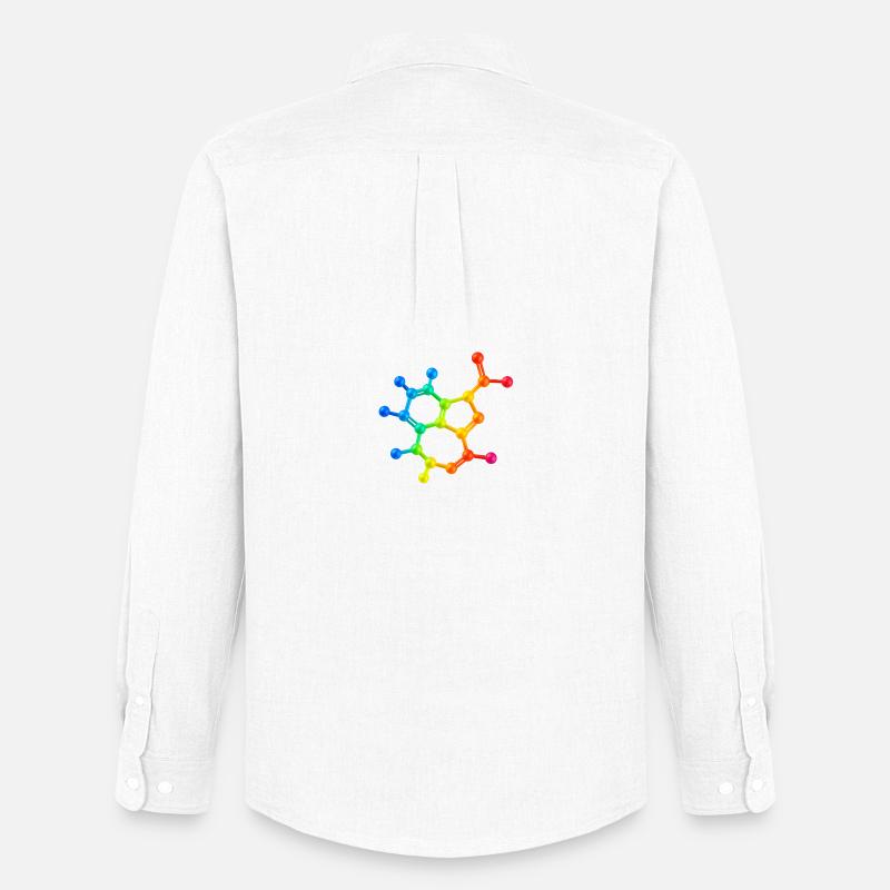 Trippy acid has visual effect - Männer Oxford Hemd von Stanley/Stella - Weiß