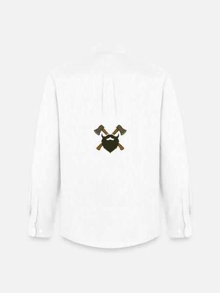 Lumberjack Beard and Axes – Lumberjack Design - Men's Oxford Shirt by Stanley/Stella - white