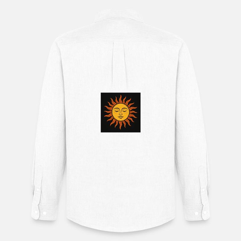 Antlitz der Sonne - Männer Oxford Hemd von Stanley/Stella - Weiß