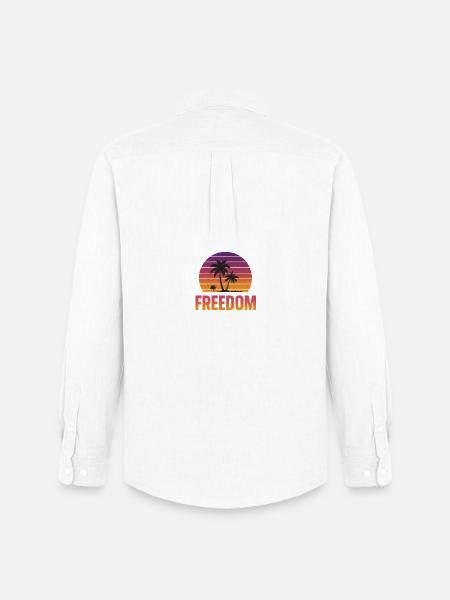 Freedom Sunset - Men's Oxford Shirt by Stanley/Stella - white