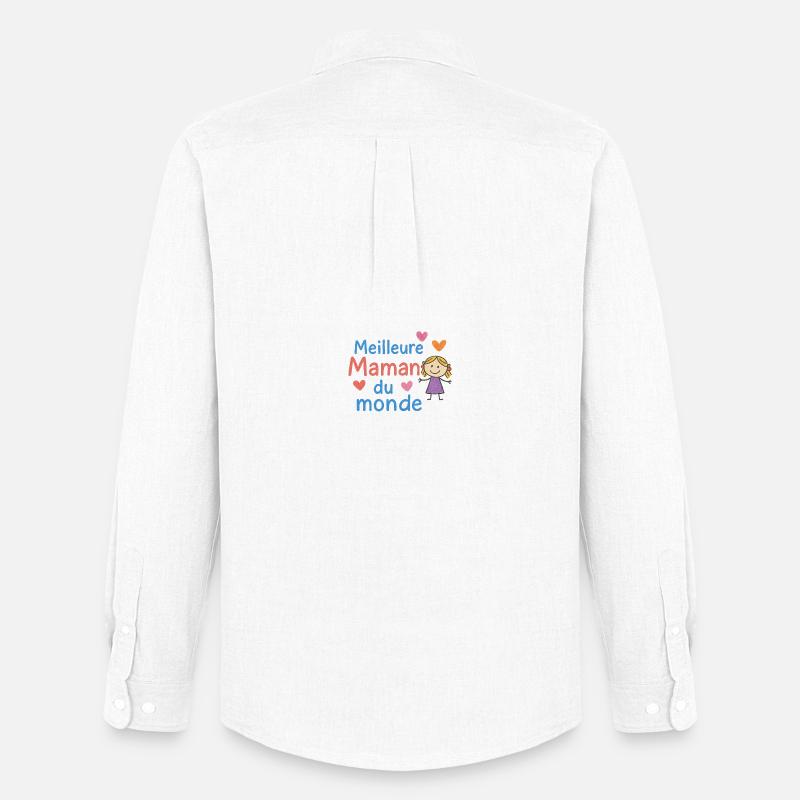 Beste Mutter der Welt - Männer Oxford Hemd von Stanley/Stella - Weiß
