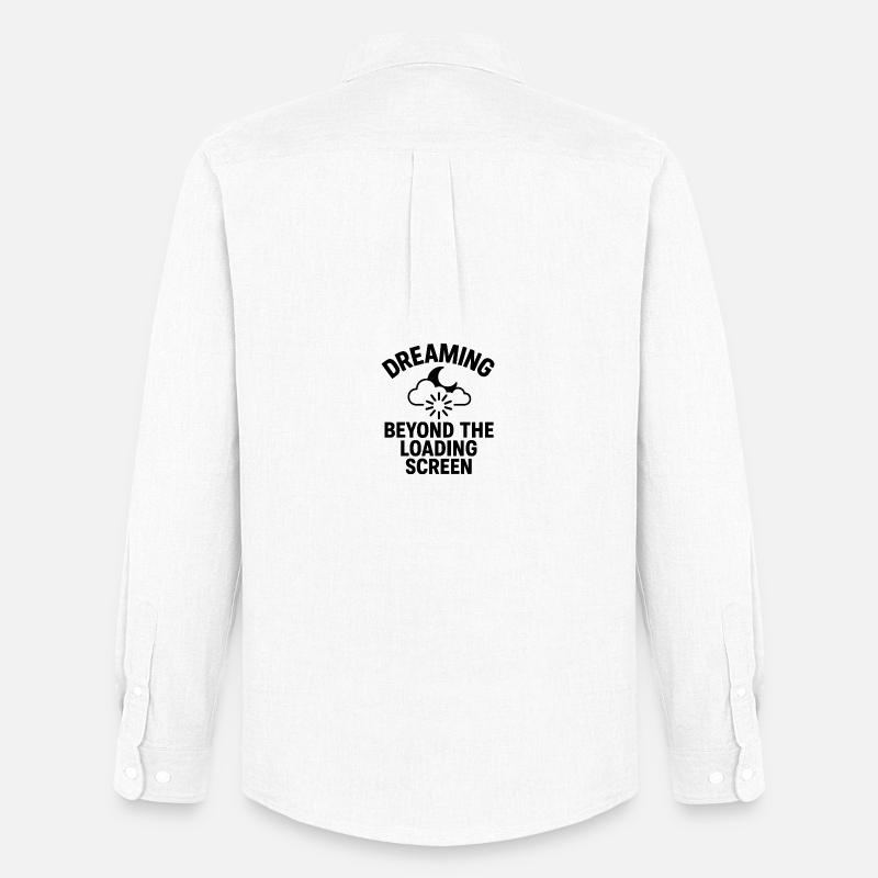 Dreaming Beyond Loading Screen - Männer Oxford Hemd von Stanley/Stella - Weiß